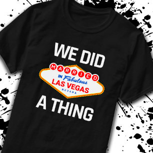 Las Vegas Wedding - Paar getrouwd in Vegas T-shirt
