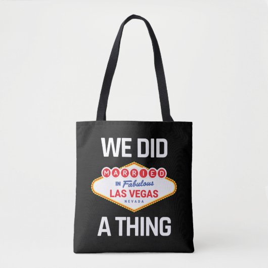Las Vegas Wedding - Paar getrouwd in Vegas Tote Bag (Voorkant)