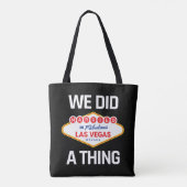 Las Vegas Wedding - Paar getrouwd in Vegas Tote Bag (Achterkant)