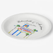 Las Vegas Wedding Papieren Bordje (Gekanteld)