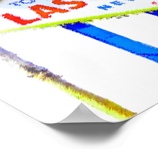 Las Vegas Wedding Party Sign Poster (Hoek)