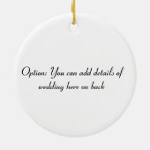 Las Vegas Wedding Personalized Ceramic Ornament (Achterkant)