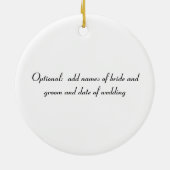 Las Vegas Wedding Personalized Ceramic Ornament (Achterkant)