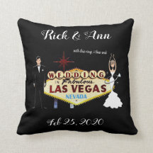 Las Vegas Wedding Personalized Sierkussen