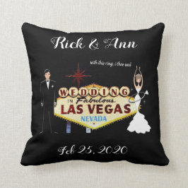 Las Vegas Wedding Personalized Sierkussen