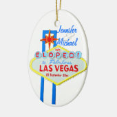 Las Vegas Wedding Photo Ornament (Links)