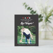 Las Vegas Wedding Photo Save the Date Briefkaart (Staand voorkant)