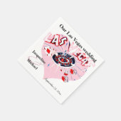 Las Vegas Wedding Pink Heart Servetten (Hoek)