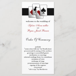 Las Vegas Wedding Program Programmakaart