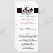 Las Vegas Wedding Program Programmakaart (Voorkant / Achterkant)