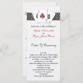 Las Vegas Wedding Program Programmakaart (Voorkant / Achterkant)