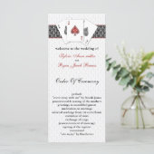 Las Vegas Wedding Program Programmakaart (Staand voorkant)