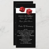 Las Vegas Wedding Program Programmakaart (Voorkant / Achterkant)