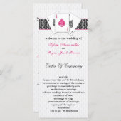 Las Vegas Wedding Program Programmakaart (Voorkant / Achterkant)