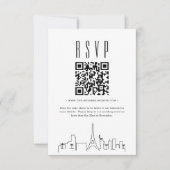 Las Vegas Wedding QR-code RSVP (Voorkant)