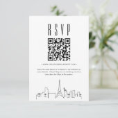 Las Vegas Wedding QR-code RSVP (Staand voorkant)