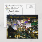 Las Vegas Wedding R.S.V.P. Gastantwoord Uitnodiging Briefkaart (Voorkant / Achterkant)