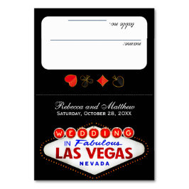 Las Vegas Wedding Receptie Escort Kaart Tafel No.
