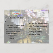 Las Vegas Wedding Receptie RSVP Uitnodiging Briefkaart (Achterkant)