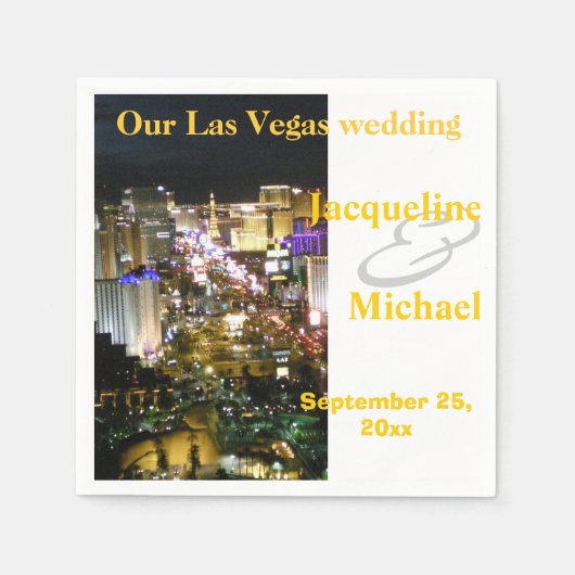Las Vegas Wedding Recepties Servet (Voorkant)
