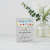 Las Vegas Wedding Reception Invitation Enclosure Informatiekaartje (Staand voorkant)