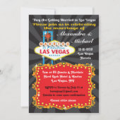 Las Vegas Wedding Reception Invitations Kaart (Voorkant)