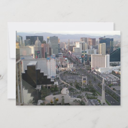 Las Vegas Wedding Red Aankondiging (Achterkant)