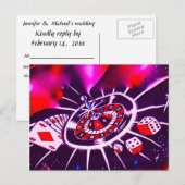 Las Vegas Wedding Response Kaart (Voorkant / Achterkant)