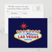 Las Vegas Wedding Response Kaart 1 (Post Kaart) (Voorkant / Achterkant)