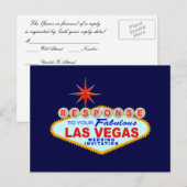 Las Vegas Wedding Response Kaart (Post Kaart) (Voorkant / Achterkant)