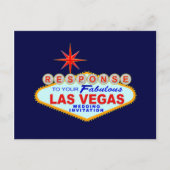 Las Vegas Wedding Response Kaart (Post Kaart) (Voorkant)