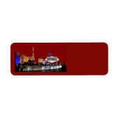 Las Vegas Wedding Return-adreslabels Etiket (Voorkant)