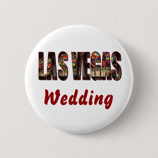 Las Vegas Wedding Ronde Button 5,7 Cm (Voorkant)