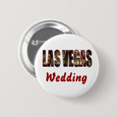 Las Vegas Wedding Ronde Button 5,7 Cm (Voorkant /achterkant)