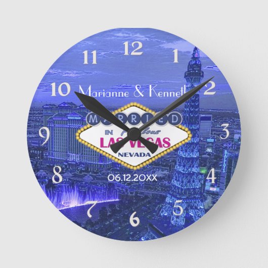 Las Vegas Wedding Ronde Klok (Voorkant)