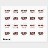 Las Vegas Wedding Ronde Sticker (Vel)