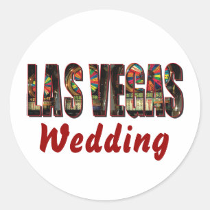 Las Vegas Wedding Ronde Sticker