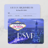 Las Vegas Wedding - RSVP Kaartje (Voorkant / Achterkant)