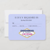 Las Vegas Wedding - RSVP Kaartje (Achterkant)