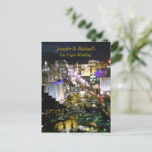 Las Vegas Wedding RSVP reactie Uitnodiging Briefkaart (Staand voorkant)