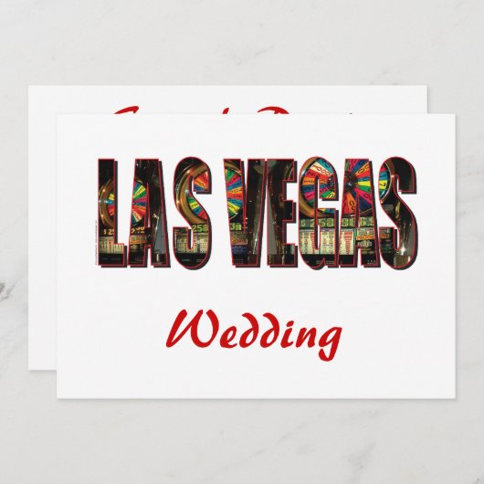 Las Vegas Wedding Save the Date (Voorkant / Achterkant)