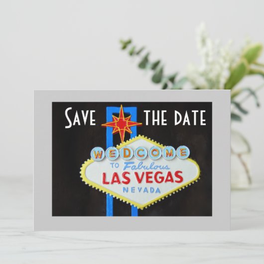 Las Vegas Wedding Save the Date (Staand voorkant)