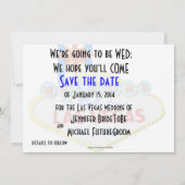 Las Vegas Wedding Save the Date (Achterkant)