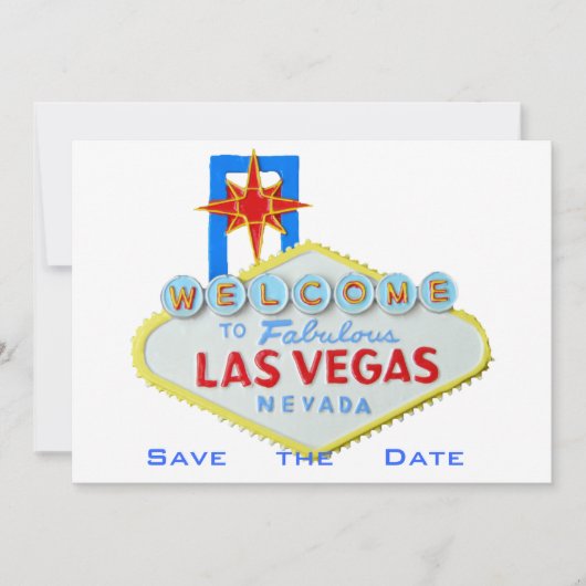 Las Vegas Wedding Save the Date (Voorkant)