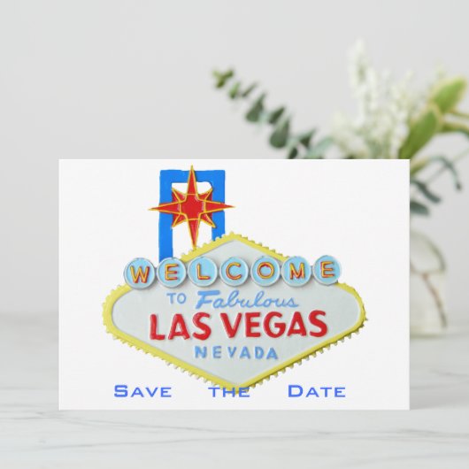 Las Vegas Wedding Save the Date (Staand voorkant)