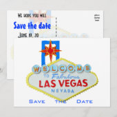 Las Vegas Wedding Save the Date (Voorkant / Achterkant)