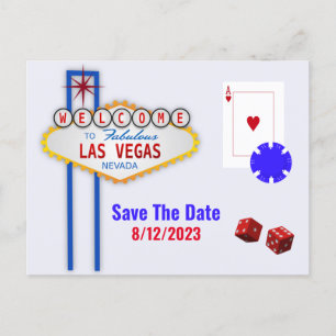 Las Vegas Wedding Save the Date Briefkaart
