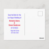 Las Vegas Wedding Save the Date Briefkaart (Achterkant)