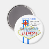 Las Vegas Wedding Save the Date Magneet (Voorkant / Achterkant)