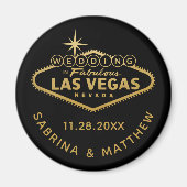 Las Vegas Wedding Save the Date of Favor Magneet (Voorkant)